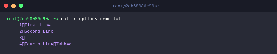 cat -n options_demo.txt